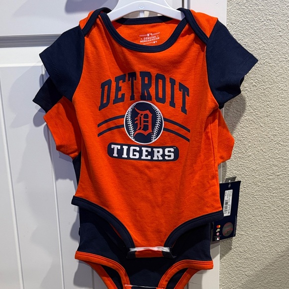 Genuine Merchandise Other - Detroit Tigers Orange and Navy Kids One Piece